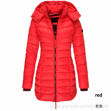 Women long winter jacket coat